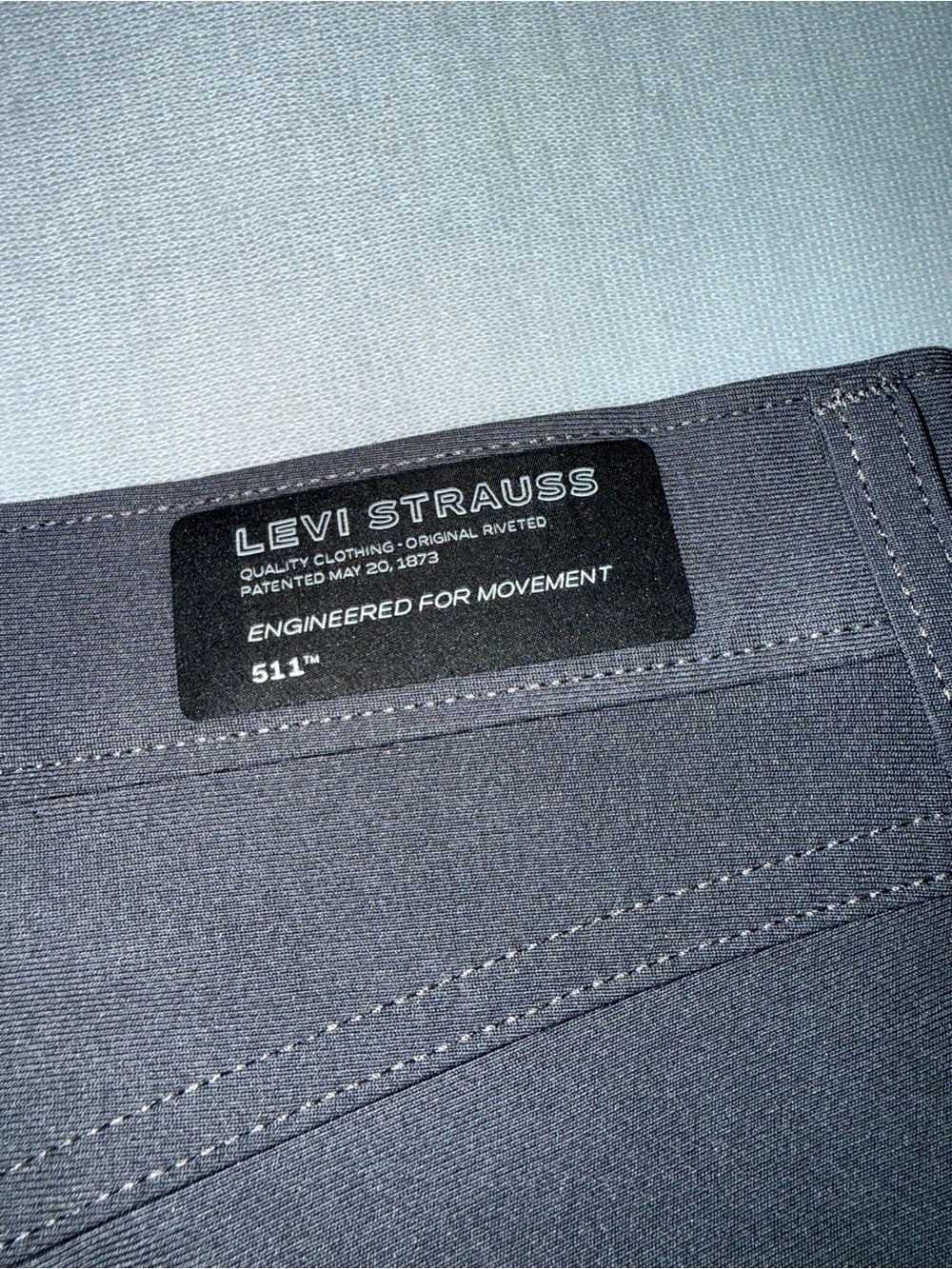 Levi’s 511 Slim Tech Movement Pants, Charcoal Gray, Size 31x30 - Picture 6 of 14